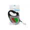 Повідець-рулетка для собак WAUDOG R-leash, малюнок "Калина", S, до 15 кг, 5 м, світловідбиваюча стрічка чорний — Фото 13