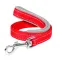 Повідець "Dog Extreme" з нейлону з прогумованою ручкою (ширина 20мм, довжина 122см), червоний — Фото 4