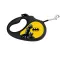Повідець-рулетка для собак WAUDOG R-leash, малюнок "Бетмен Жовтий", L, до 50 кг, 5 м, світловідбиваюча стрічка чорний — Фото 3