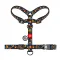 Шлея для собак анатомічна H-подібна WAUDOG Nylon з QR-паспортом, малюнок "Апельсини", пластиковий фастекс, М, Ш 20 мм, А 40-70, В 50-80 — Фото 6