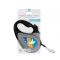 Повідець-рулетка для собак WAUDOG R-leash, малюнок "Прапор", M, до 25 кг, 5 м, світловідбиваюча стрічка чорний — Фото 13