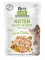 Корм вологий для кошенят Brit Care Cat Fillets in Gravy Choice Chicken філе в соусі з куркою, пауч, 85 г — Фото 2