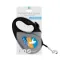 Повідець-рулетка для собак WAUDOG R-leash, малюнок "Прапор", L, до 50 кг, 5 м, світловідбиваюча стрічка чорний — Фото 8
