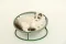 Складаний лежак для домашніх тварин MISOKO Pet bed round plush, 45x45x22 cm, light green — Фото 9