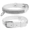 Нашийник "CoLLaR brilliance" з оздобленням "Полотно стрази" (ширина 20мм, довжина 30-39см) білий — Фото 3