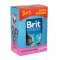 Набір паучів "3+1" для котів Brit Premium Cat pouch Chicken & Turkey з куркою та індичкою, 4х100г — Фото 6