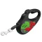 Повідець-рулетка для собак WAUDOG R-leash, малюнок "Калина", S, до 15 кг, 5 м, світловідбиваюча стрічка чорний — Фото 11
