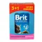 Набір паучів "3+1" для котів Brit Premium Cat pouch Chicken & Turkey з куркою та індичкою, 4х100г — Фото 10