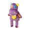 Іграшка для собак Бегемот з мотузками та пищалкою GiGwi Plush Friendz, текстиль, 34 см — Фото 2