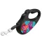 Повідець-рулетка для собак WAUDOG R-leash, малюнок "Літо", L, до 50 кг, 5 м, світловідбиваюча стрічка чорний — Фото 9