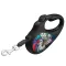 Повідець-рулетка для собак WAUDOG R-leash, малюнок "Божевільне кохання", L, до 50 кг, 5 м, світловідбиваюча стрічка чорний — Фото 5