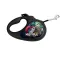 Повідець-рулетка для собак WAUDOG R-leash, малюнок "Божевільне кохання", XS, до 12 кг, 3 м, світловідбиваюча стрічка чорний — Фото 3
