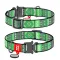 Нашийник для собак нейлоновий WAUDOG Nylon з QR паспортом, малюнок "Етно зелений", металічна пряжка-фастекс, Ш 25 мм, Дов 33-49 см — Фото 4
