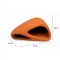 Декорація Hobby Wave Cave 1 red 12x12x5,5 см - керамічне укриття для риб і креветок в акваріумі (41657) — Фото 8