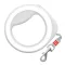 Повідець-рулетка для собак WAUDOG R-leash, кругла, XS-M, до 40 кг, 2,9 м, світловідбиваюча стрічка білий — Фото 9