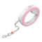 Повідець-рулетка для собак WAUDOG R-leash, кругла, XS-M, до 40 кг, 2,9 м, світловідбиваюча стрічка рожевий — Фото 13
