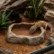 Миска для тераріуму Hobby Cera Dish Granite 1 10x6,5x2,5см (37800) поїлка та годівниця під натуральний камінь — Фото 5