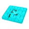Килимок для пошуку корму WAUDOG Silicone, 205х205х17 мм, блакитний — Фото 8