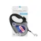 Повідець-рулетка для собак WAUDOG R-leash, малюнок "NASA21", M, до 25 кг, 5 м, світловідбиваюча стрічка чорний — Фото 6
