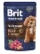 Корм вологий Brit Premium Fillets in Gravy Beef &amp; Carrot для собак малих порід філе в соусі яловичина і морква 85 г — Фото 5