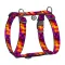 Шлея для собак анатомічна H-подібна WAUDOG Nylon з QR-паспортом, малюнок "Куби 3Д", пластиковий фастекс, XL, Ш 35 мм, А 55-95 см, В 70-110 см — Фото 4