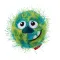 Іграшка для Собак Gigwi Crazy Ball Гумовий М'яч з ворсистим покриттям і пискавкою Зелений 7 см S — Фото 5