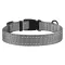 Нашийник для Собак BronzeDog Active Нейлоновий зі Світловідбиттям та Пластиковою Пряжкою Сірий L — Фото 8