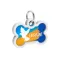 Адресник для собак і котів металевий WAUDOG Smart ID з QR паспортом, малюнок "Прапор", кістка, Д 40 мм, Ш 28 мм — Фото 8