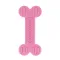 Іграшка для собак MISOKO&CO Гумова кістка, pink, 14,5 cm — Фото 4