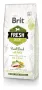 Сухий корм Brit Fresh для дорослих активних собак, з качкою та пшоном, 12 кг