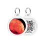 Адресник для собак і котів металевий WAUDOG Smart ID з QR паспортом, малюнок "Марс", коло, Д 25 мм Адресник для собак і котів металевий WAUDOG Smart ID з QR паспортом, малюнок "Марс", коло, Д 25 мм