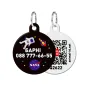 Адресник для собак та котів персоналізований металевий WAUDOG Smart ID з QR паспортом, M, малюнок "NASA", коло, Д 30 мм Адресник для собак та котів персоналізований металевий WAUDOG Smart ID з QR паспортом, M, малюнок "NASA", коло, Д 30 мм