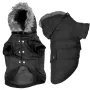 Flamingo Polar Black ФЛАМІНГО КУРТКА З КАПЮШОНОМ одяг для собак 34 см Flamingo Polar Black ФЛАМІНГО КУРТКА З КАПЮШОНОМ одяг для собак 34 см