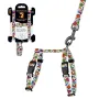 Шлея з повідцем для Котів та Дрібних Собак BronzeDog Urban Art Геометрія 2XS Шлея з повідцем для Котів та Дрібних Собак BronzeDog Urban Art Геометрія 2XS