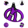 Шлея для собак Bronzedog Mesh Vest 3D сітка фіолетова 2XS Шлея для собак Bronzedog Mesh Vest 3D сітка фіолетова 2XS