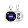 Адресник для собак та котів металічний WAUDOG Smart ID з QR паспортом, малюнок "NASA", круг, Д 25 мм Адресник для собак та котів металічний WAUDOG Smart ID з QR паспортом, малюнок "NASA", круг, Д 25 мм