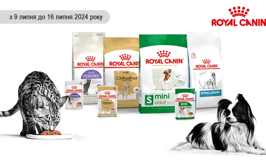 Акція! Ексклюзивно і тільки в КітПес, корм Royal Canin зі знижкою -20%!