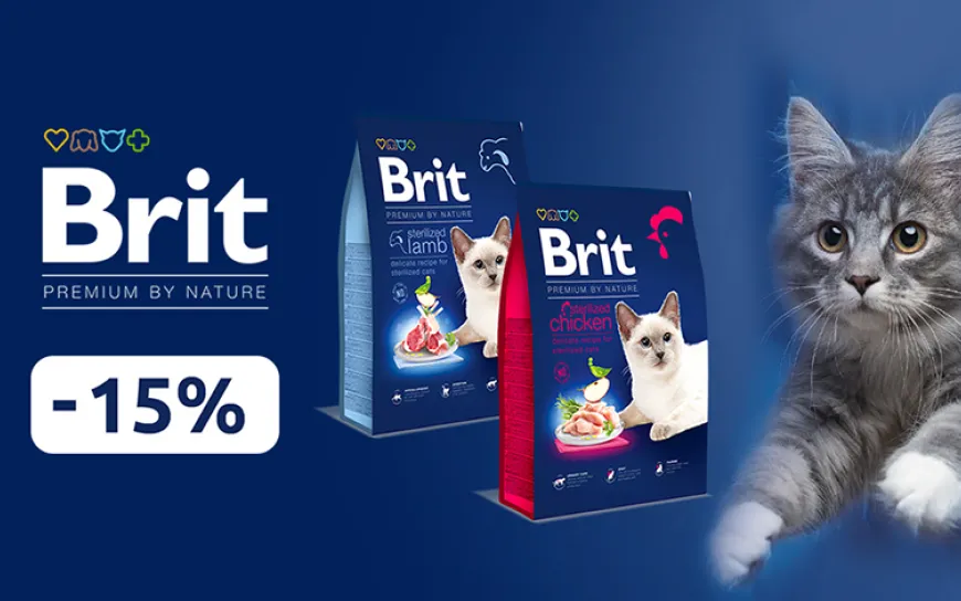 Корм сухий Brit Premium by Nature Cat -15%