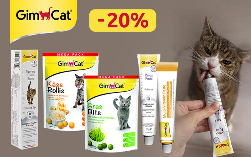 Вітаміни, пасти GimCat -20%